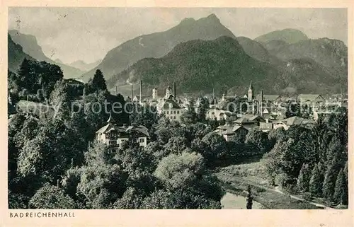 Bad Reichenhall Blick vom Ferienheim Panorama  Kat. Bad Reichenhall