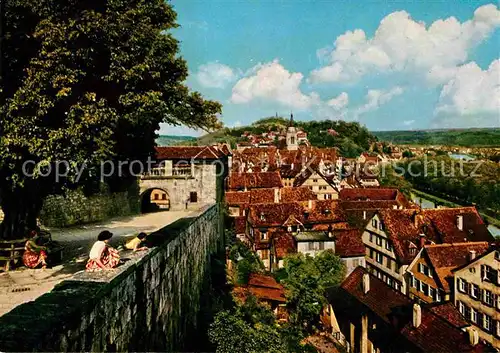 Tuebingen Blick von der Schlosslinde Kat. Tuebingen