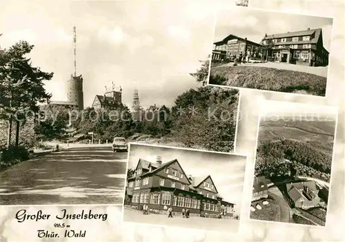 Grosser Inselsberg Fliegeraufnahme Hotel  Kat. Brotterode