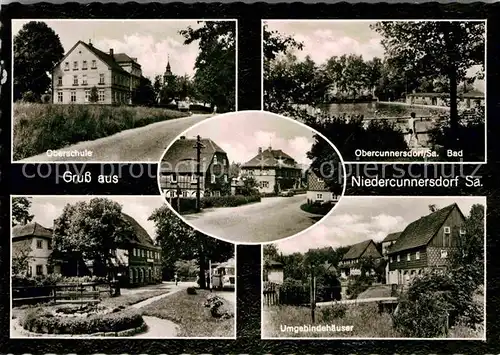 Niedercunnersdorf Oberschule Bad Brunnen Umgebindehaeuser Kat. Niedercunnersdorf