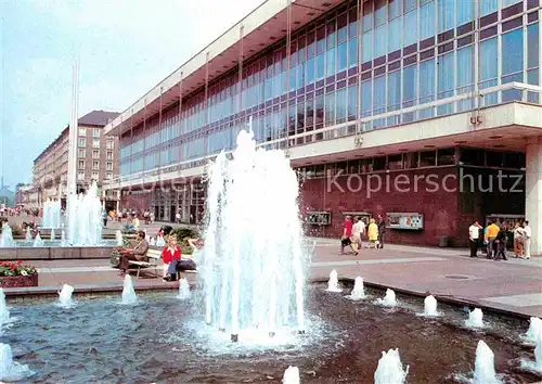 Dresden Kulturpalast Wasserspiele Kat. Dresden Elbe