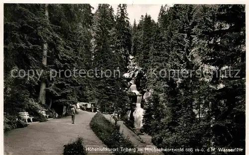 Triberg Schwarzwald Wasserfaelle Hoehenluftkurort Kat. Triberg im Schwarzwald