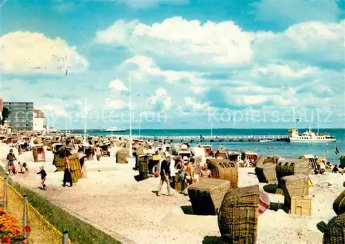 Wyk Foehr Strand Seebruecke Kat. Wyk auf Foehr