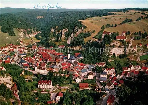 Pottenstein Oberfranken Fliegeraufnahme Kat. Pottenstein