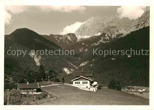 Mittenwald Bayern Groeblalm Cafe Woerner Kat. Mittenwald