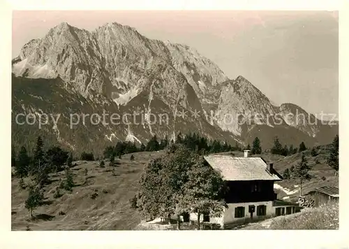 Mittenwald Bayern Kranzberghaus Wetterstein Kat. Mittenwald