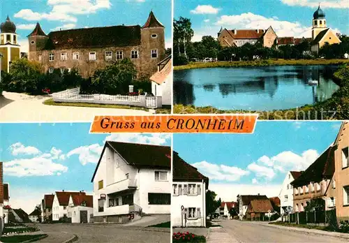 Cronheim Schloss Kirche Ortsansichten Kat. Gunzenhausen