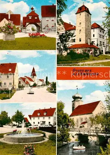 Altenmuhr Stadtturm Kirche Brunnen Kat. Muhr a.See