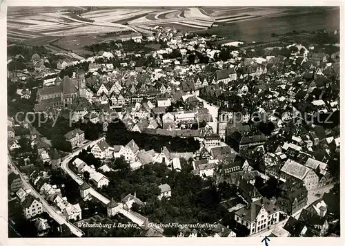 Weissenburg Bayern Fliegeraufnahme Kat. Weissenburg i.Bay.