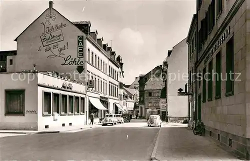 Zweibruecken Poststrasse Cafe Loehle Kat. Zweibruecken