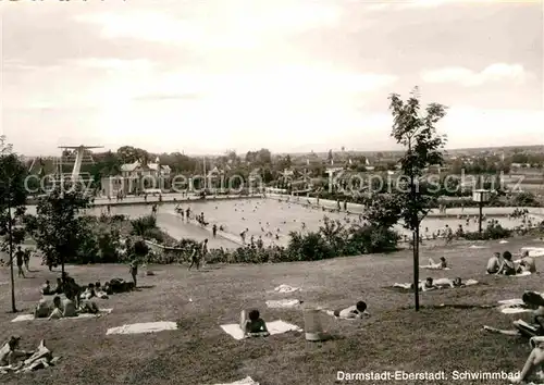 Eberstadt Darmstadt Schwimmbad Kat. Darmstadt