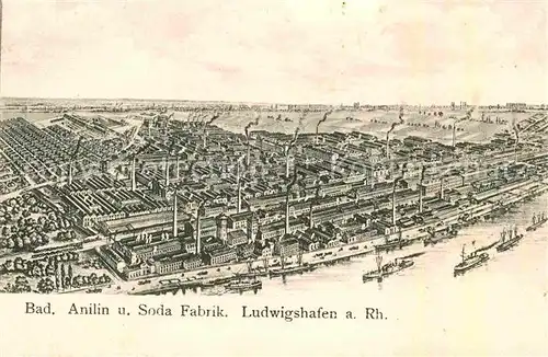 Ludwigshafen Rhein BASF Badische Anilin Soda Fabrik  Kat. Ludwigshafen am Rhein