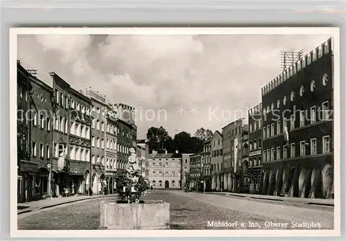 Muehldorf Inn Oberer Stadtplatz Brunnen Kat. Muehldorf a.Inn