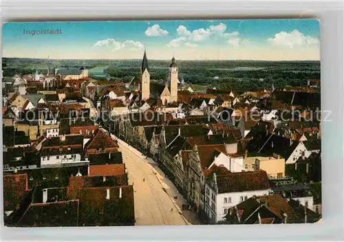 Ingolstadt Donau Kirche Panorama Kat. Ingolstadt