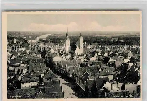 Ingolstadt Donau Panorama Kirche Bruecke Kat. Ingolstadt