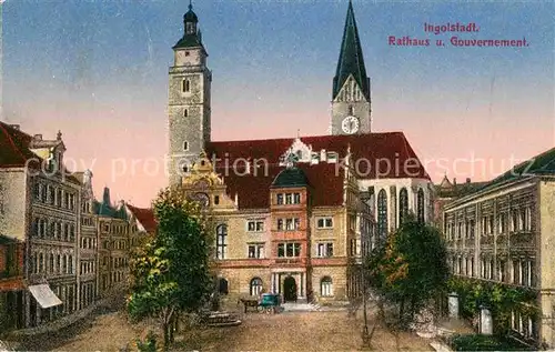 Ingolstadt Donau Rathaus Gouvernement Kat. Ingolstadt