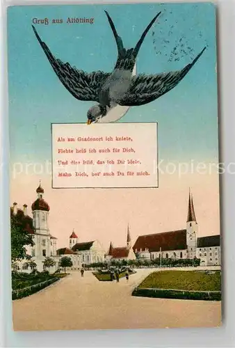 Altoetting Gnadenkirche Gedicht Schwalbe Kat. Altoetting