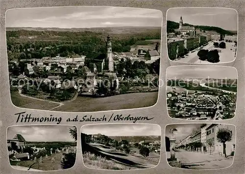 Tittmoning Salzach Kirche Panorama Luftaufnahme Kat. Tittmoning