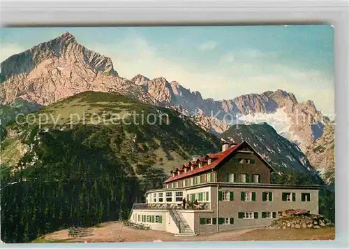 Garmisch Partenkirchen Adolf Zoepperitz Haus Alpspitze Zugspitze  Kat. Garmisch Partenkirchen