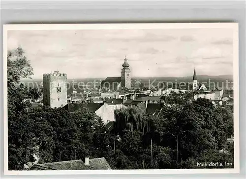 Muehldorf Inn Kirche Panorama Kat. Muehldorf a.Inn