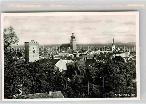 Muehldorf Inn Kirche Panorama Kat. Muehldorf a.Inn