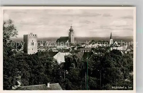 Muehldorf Inn Kirche Panorama Kat. Muehldorf a.Inn