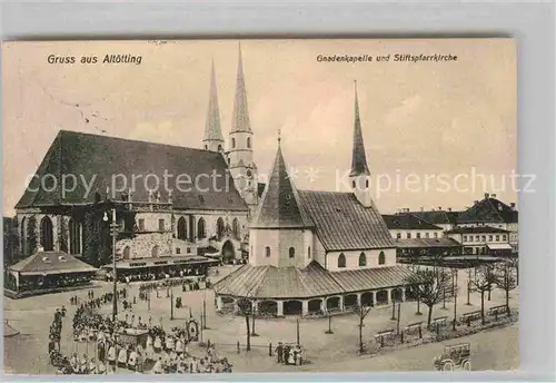 Altoetting Gnadenkapelle Stiftspfarrkirche Prozession Kat. Altoetting