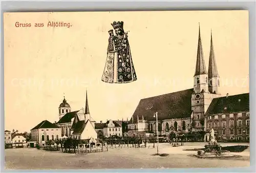 Altoetting Gnadenbild Kapellenplatz Kirche Kat. Altoetting