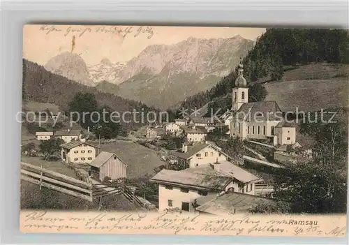 Ramsau Berchtesgaden Kirche Alpen Kat. Ramsau b.Berchtesgaden