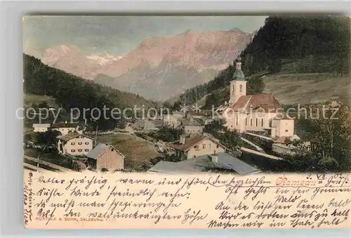 Ramsau Berchtesgaden Kirche Alpen Kat. Ramsau b.Berchtesgaden