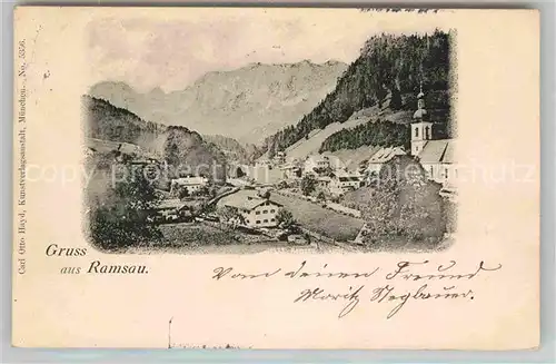 Ramsau Berchtesgaden Kirche Alpen Kat. Ramsau b.Berchtesgaden