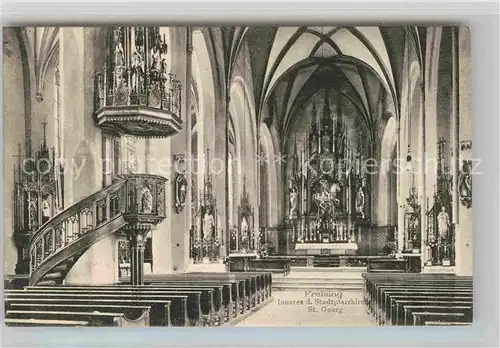 Freising Oberbayern Stadtpfarrkirche Sankt Georg Altar Kat. Freising