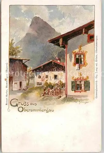 Oberammergau Lueftelmalerei  Kat. Oberammergau
