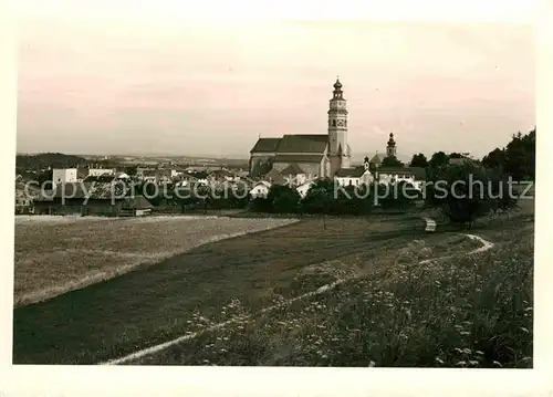 Tittmoning Salzach Kirche Rohabzug Panorama Kat. Tittmoning