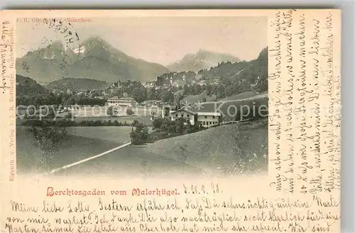 Berchtesgaden Malerhuegel Panorama Kat. Berchtesgaden