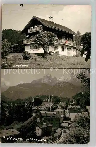 Berchtesgaden Untersalzberg Haus Almfrieden Watzmann Kat. Berchtesgaden