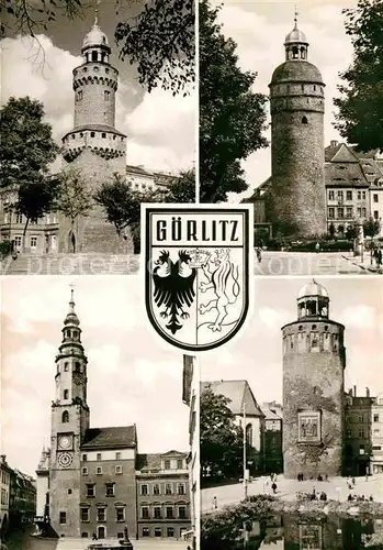 Goerlitz Sachsen Reichenbacher Turm Nicolaiturm Rathausturm Dicker Turm  Kat. Goerlitz