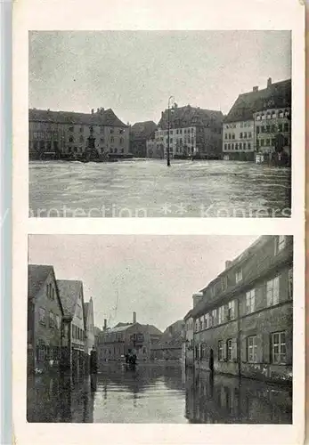 Nuernberg Hochwasserkatastrophe 1909 Marktplatz Vorstadt Woehrd Kat. Nuernberg