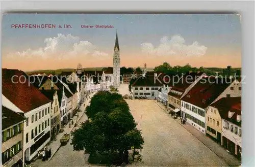 Pfaffenhofen Ilm Oberer Stadtplatz Kat. Pfaffenhofen a.d.Ilm