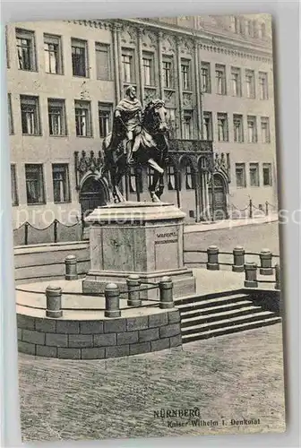 Nuernberg Kaiser Wilhelm I. Denkmal Kat. Nuernberg