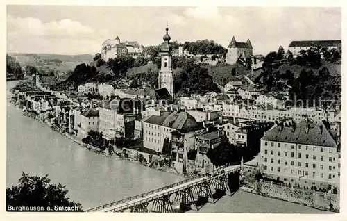 Burghausen Salzach Salzachpartie Kat. Burghausen