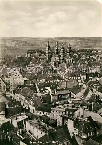 Naumburg Saale Blick von der Wenzelkirche Kat. Naumburg