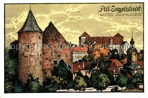 Alt Ingolstadt Donau Altes Schloss Kat. Ingolstadt