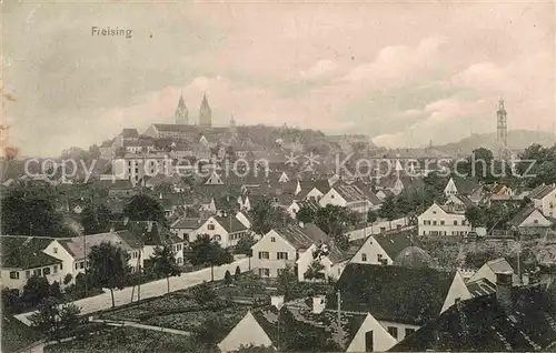 Freising Oberbayern Panorama Kat. Freising