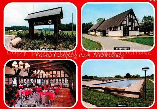 Tecklenburg Truma Camping Park Symbol Feuchthaus Restaurant Freibad Kat. Tecklenburg