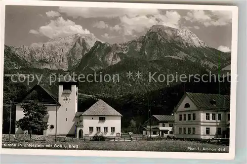 Unterstein Marktschellenberg Kirche Goell Brett  Kat. Marktschellenberg