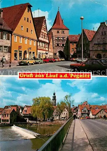 Lauf Pegnitz Oberer Markt Pegnitzpartie Kat. Lauf (Pegnitz)