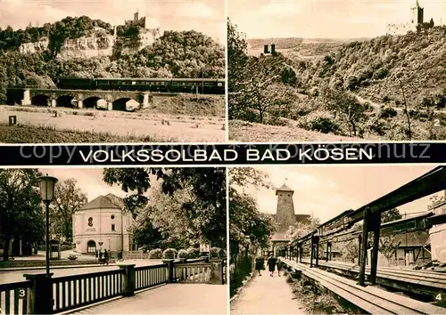 Bad Koesen Rudelsburg Burg Saaleck Kunstgestaenge zur Barlach Quelle Kat. Bad Koesen