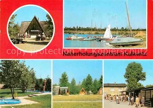 Kulkwitz Fischerhuette Seglerhafen Minigolfanlage Campingplatz Blockhuetten Kat. Markranstaedt