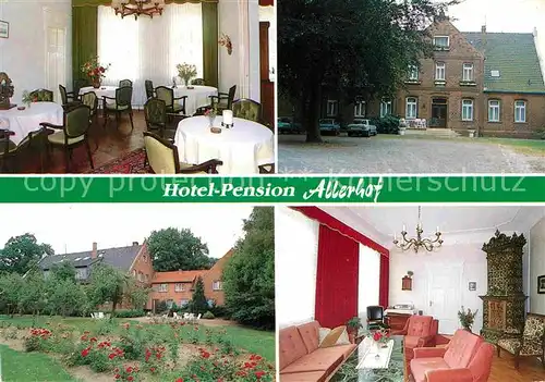 Bosse Rethem Hotel Pension Allerhof Gastraum Garten TV Raum